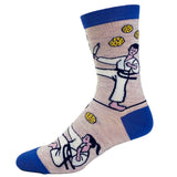 Women's Go Ahead Bake My Day Socks Funny Karate Baking Cookies Kitchen Novelty Footwear