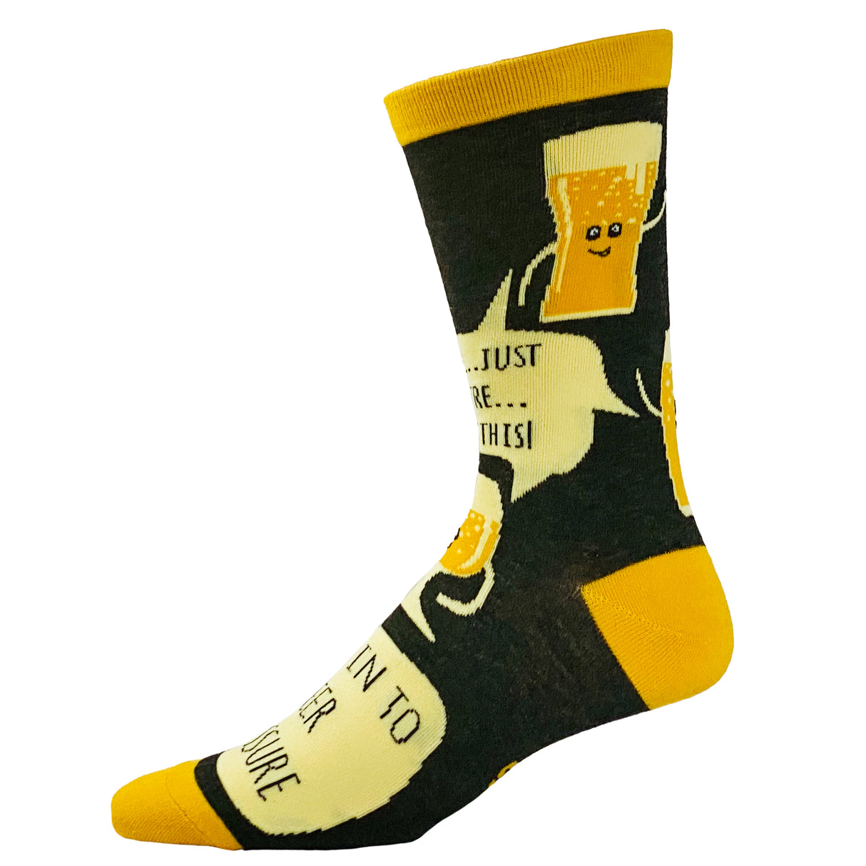 Men's Beer Pressure Socks Funny Party Drinking Craft Beer Lover Novelty Footwear