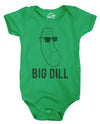 Big Dill Baby Bodysuit Funny Big Deal Funny Cool Pickles Sunglasses Infant Jumper