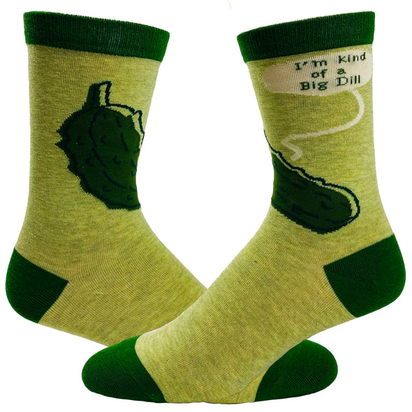 Men's I'm Kind of A Big Dill Socks Funny Sour Pickle Graphic Novelty Footwear