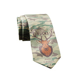 I Like Big Bucks and I Cannot Lie Necktie Funny Neckties for Men Hunting Tie For Guys Hunter Novelty Ties