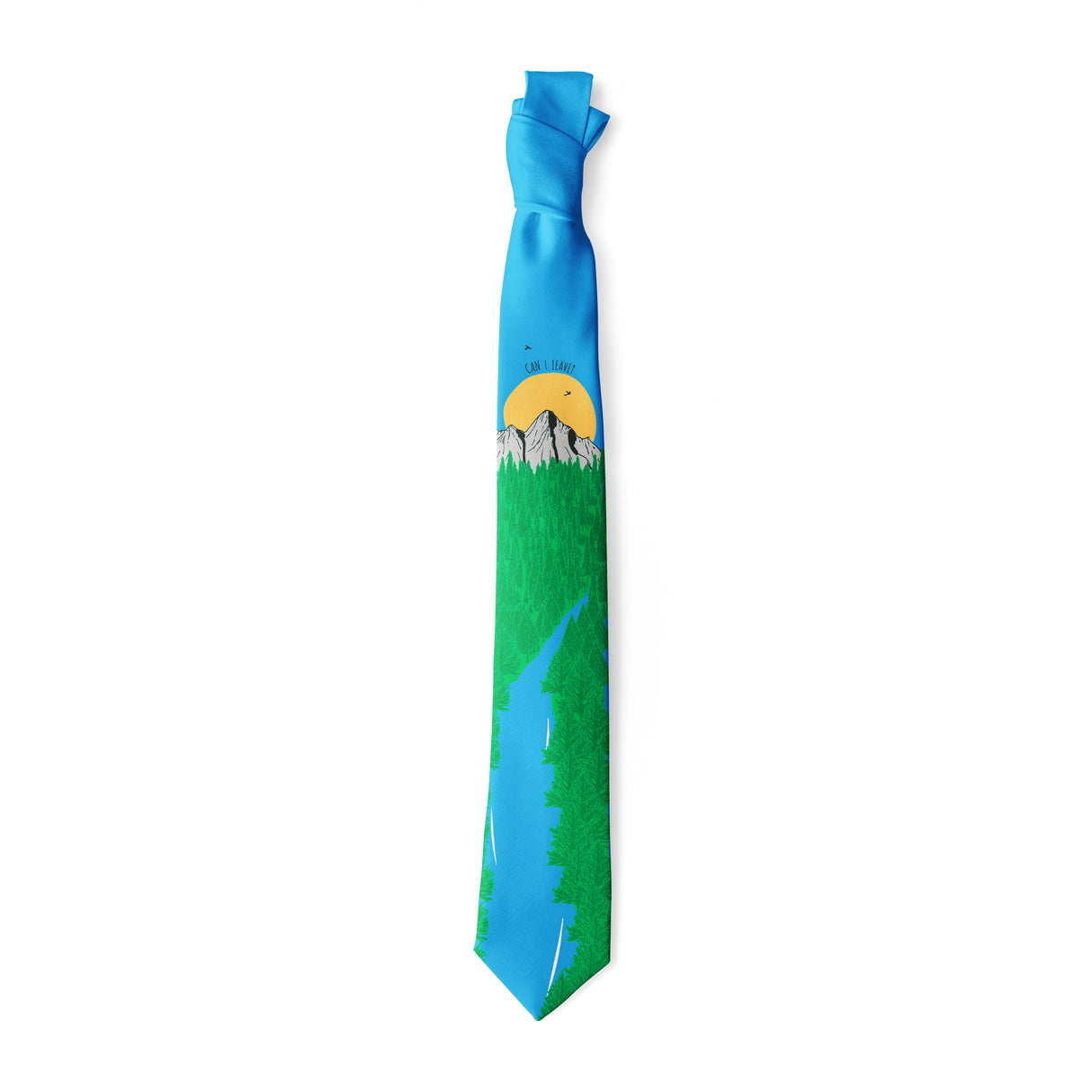 Can I Leave Necktie Funny Ties Hilarious Mens Novelty Neckties Nerdy Joke Tie