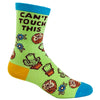 Youth Can't Touch This Socks Funny Sharp Cactus Hedgehog Graphic Sarcastic Footwear