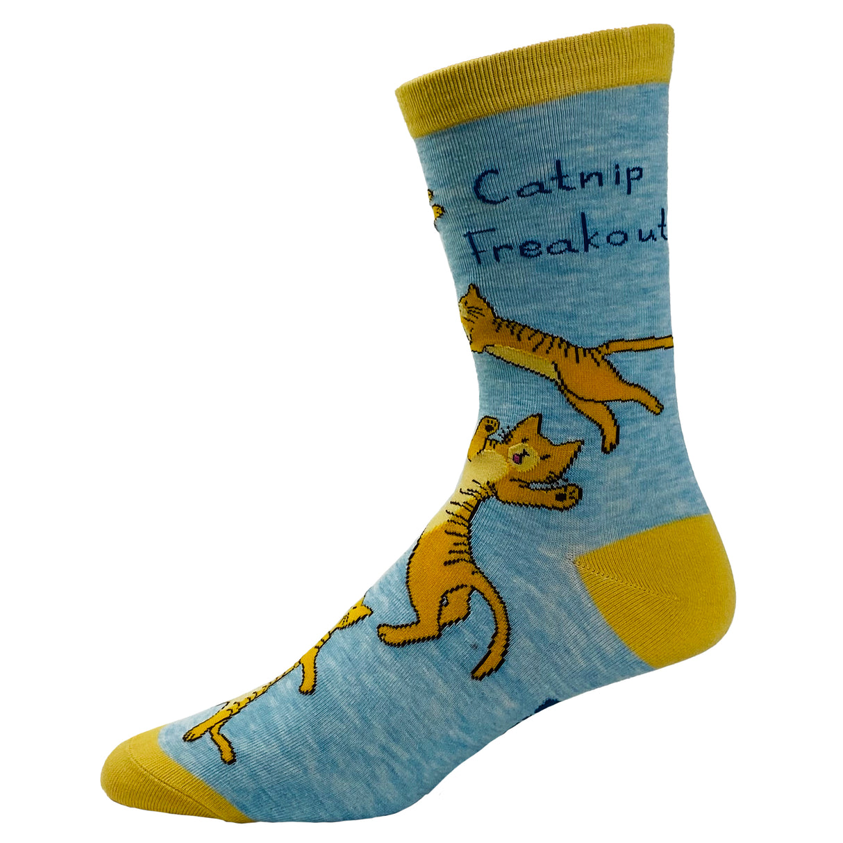 Women's Catnip Freakout Socks Funny Pet Kitty Cat Animal Lover Crazy Cat Lady Footwear