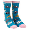 Women's Chinchillin Socks Funny Cool Chinchilla Cute Pet Rodent on Sock Graphic Novelty Footwear