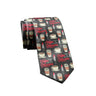 Coffee Makes Me Feel Less Murdery Necktie Funny Neckties for Men Nerdy Tie Mens Novelty Ties