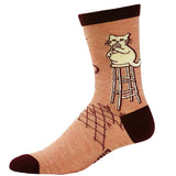 Women's I Need Coffee Right Meow Socks Funny Pet Cat Lover Kitty Novelty Footwear