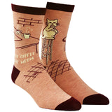 Women's I Need Coffee Right Meow Socks Funny Pet Cat Lover Kitty Novelty Footwear