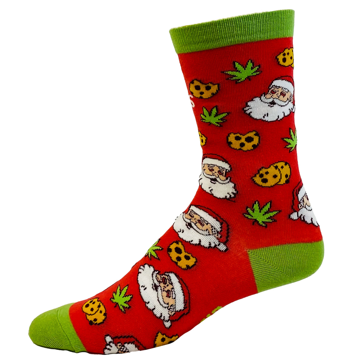 Men's Colorado Cookies Are Santa's Favorite Socks Funny Christmas Weed 420 Marijuana Footwear