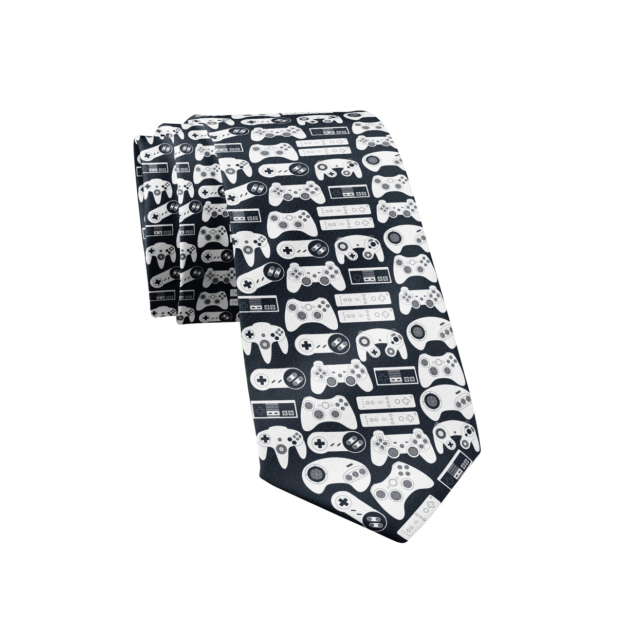 Video Game Controllers Necktie Video Gaming Tie Mens Novelty Neckties Funny Ties for Men