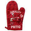 Daddio Of The Patio Oven Mitt Funny Backyard BBQ Grilling Fathers Day Kitchen Glove