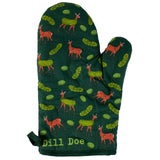 Dill Doe Oven Mitt Funny Sexual Innuendo Deer Pickle Graphic Novelty Kitchen Glove