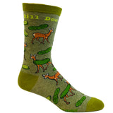 Men's Dill Doe Socks Funny Deer Hunting Sexual Innuendo Pickle Novelty Footwear