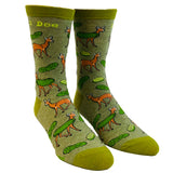 Men's Dill Doe Socks Funny Deer Hunting Sexual Innuendo Pickle Novelty Footwear