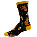 Men's Drinks Well With Otters Socks Funny Beer Party Novelty Drinking Footwear