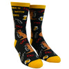 Men's Drinks Well With Otters Socks Funny Beer Party Novelty Drinking Footwear
