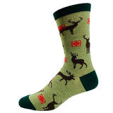 Men's Fast Food Socks Funny Deer Hunting Buckshot Sarcastic Novelty Footwear