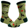 Men's Fast Food Socks Funny Deer Hunting Buckshot Sarcastic Novelty Footwear