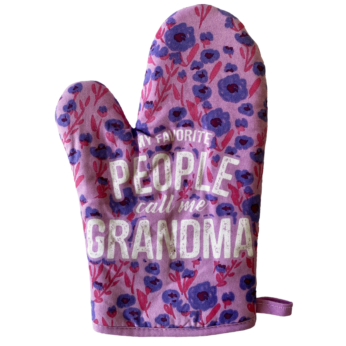 My Favorite People Call me Grandma Oven Mitt Cute Grandmother Kitchen Glove