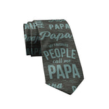 My Favorite People Call me Papa Necktie Funny Ties Mens Novelty Neckties for Papa