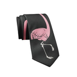 Flamingo Necktie Mens Novelty Neckties Tie for Dad Funny Neckties for Men