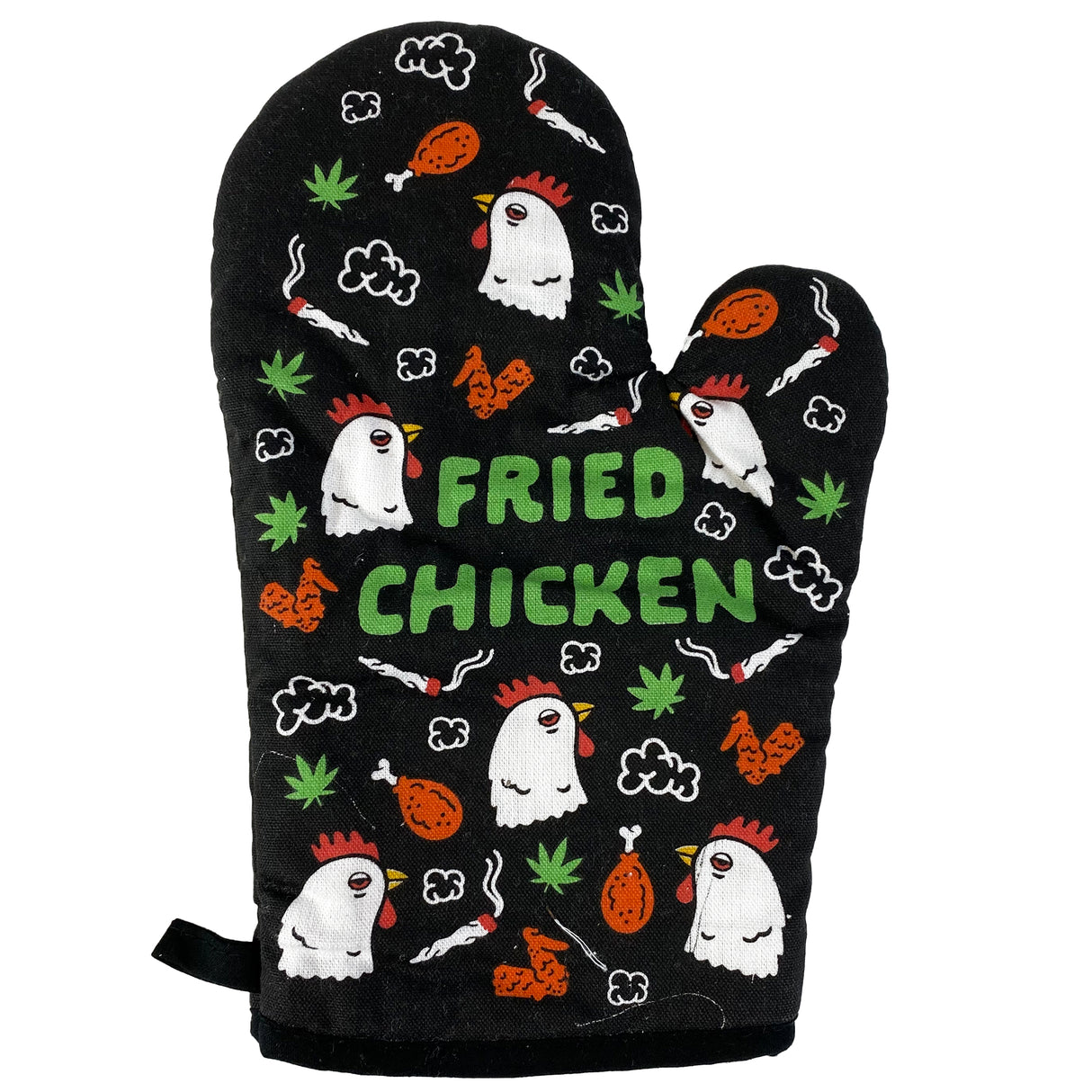 Fried Chicken Oven Mitt Funny 420 Pot Weed Marijuana High Chef Cooking Glove