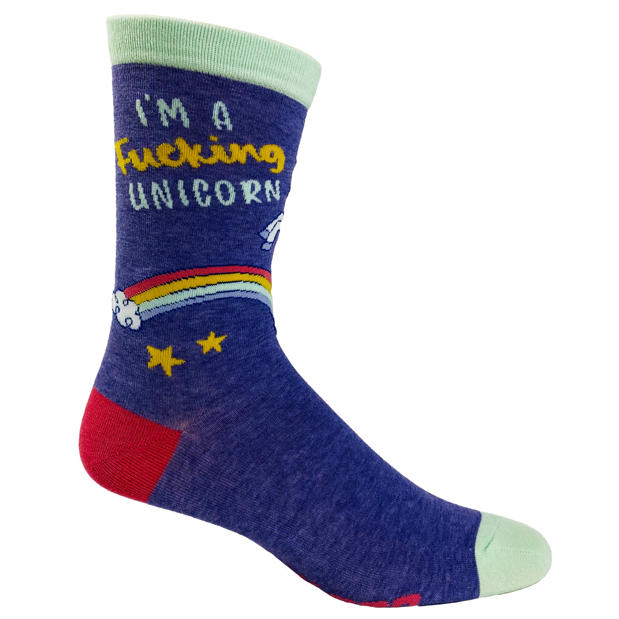 Women's I'm A Fucking Unicorn Socks Hilarious Mythical Horse Fantasy Rainbow Novelty Footwear