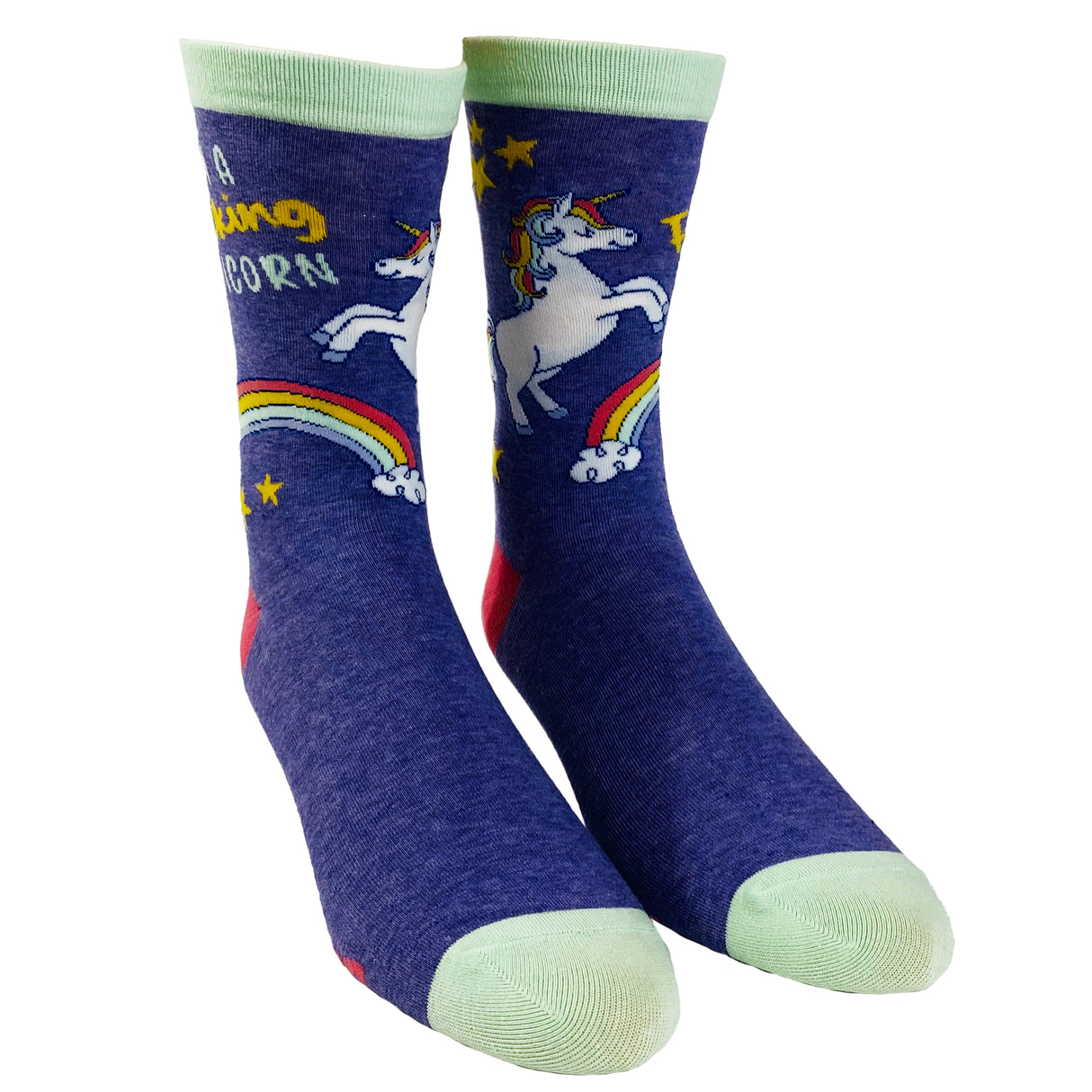 Women's I'm A Fucking Unicorn Socks Hilarious Mythical Horse Fantasy Rainbow Novelty Footwear
