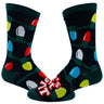 Men's Let's Get Lit Socks Funny Christmas Lights Holiday Tree Novelty Footwear