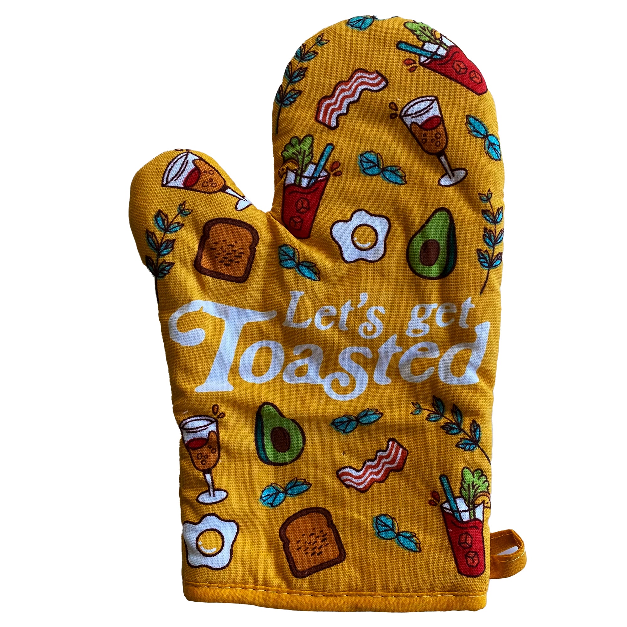 Let's Get Toasted Oven Mitt Funny Brunch Breakfast Bacon Avocado Toast –  Nerdy Shirts