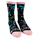 Women's Take No Shit Give No Fucks Socks Funny Badass Empowerment Novelty Graphic Footwear