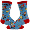 Women's Gnope Socks Funny Fantasy Mushroom Gnome Fairy Tale Novelty Graphic Footwear