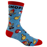 Women's Gnope Socks Funny Fantasy Mushroom Gnome Fairy Tale Novelty Graphic Footwear