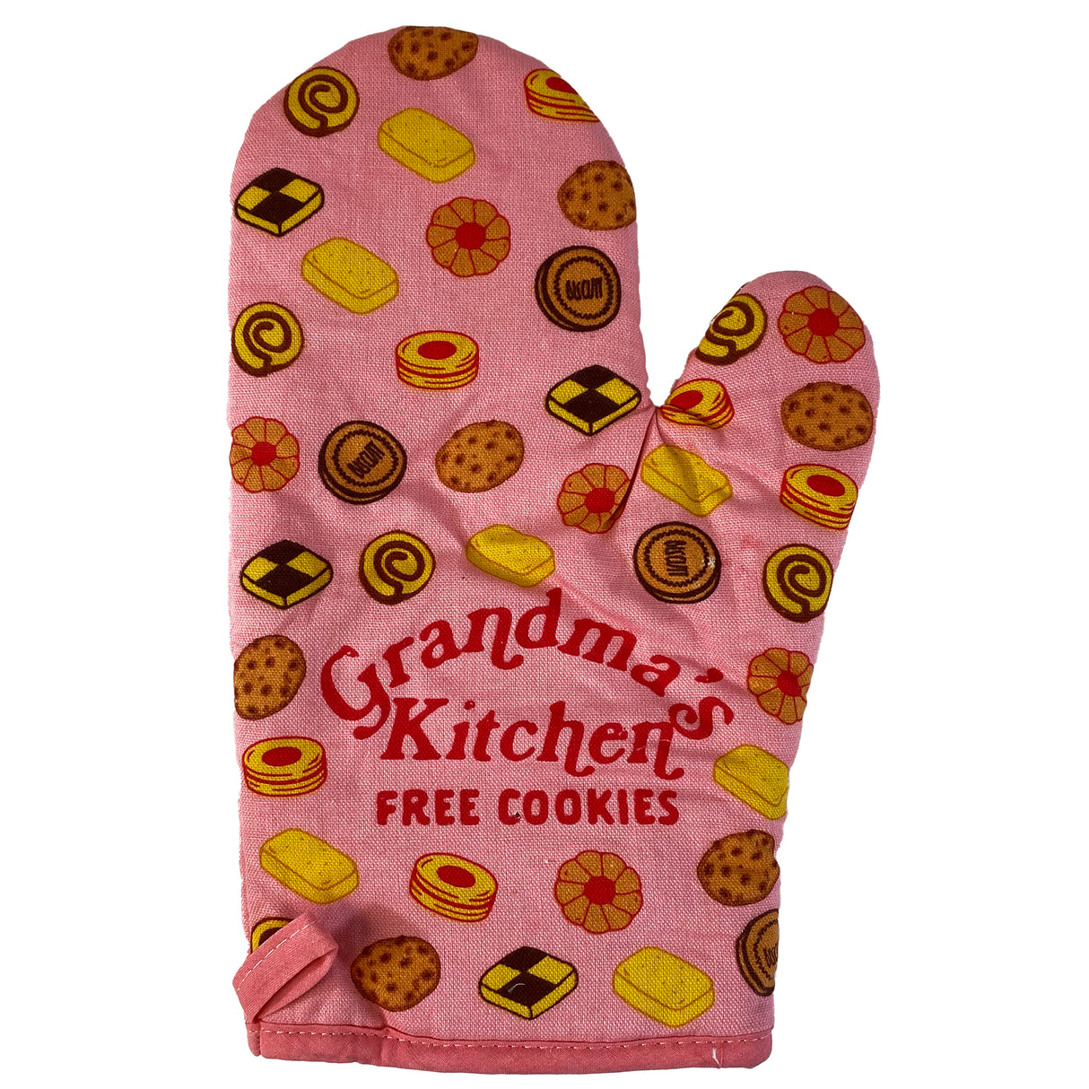 Grandmas Kitchen Free Cookies Oven Mitt Funny Grandmother Gift Baking Kitchen Glove