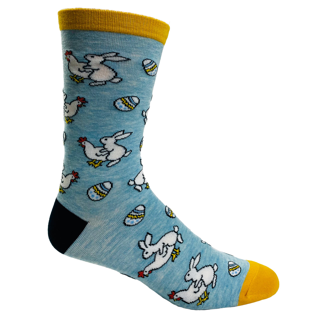 Men's How Easter Eggs Are Made Socks Funny Easter Bunny Chicken Novelty Graphic Footwear