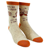 Women's There's No We In Pizza But There Is An I Socks Funny Foodie Sarcastic Footwear