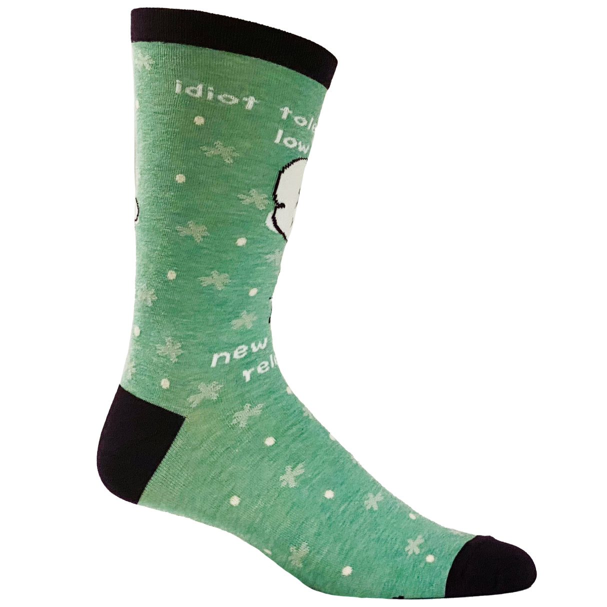 Men's Idiot Tolerance Socks Funny New Strain Released Nerdy Science Stupid People Footwear