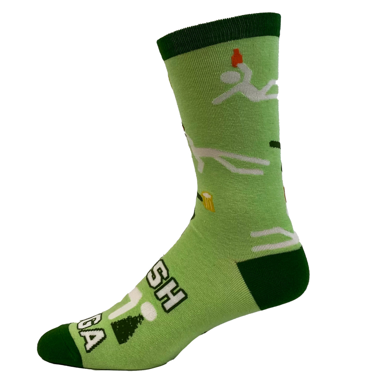 Women's Irish Yoga Socks Funny St. Patrick's Day Drinking Party Novelty Footwear