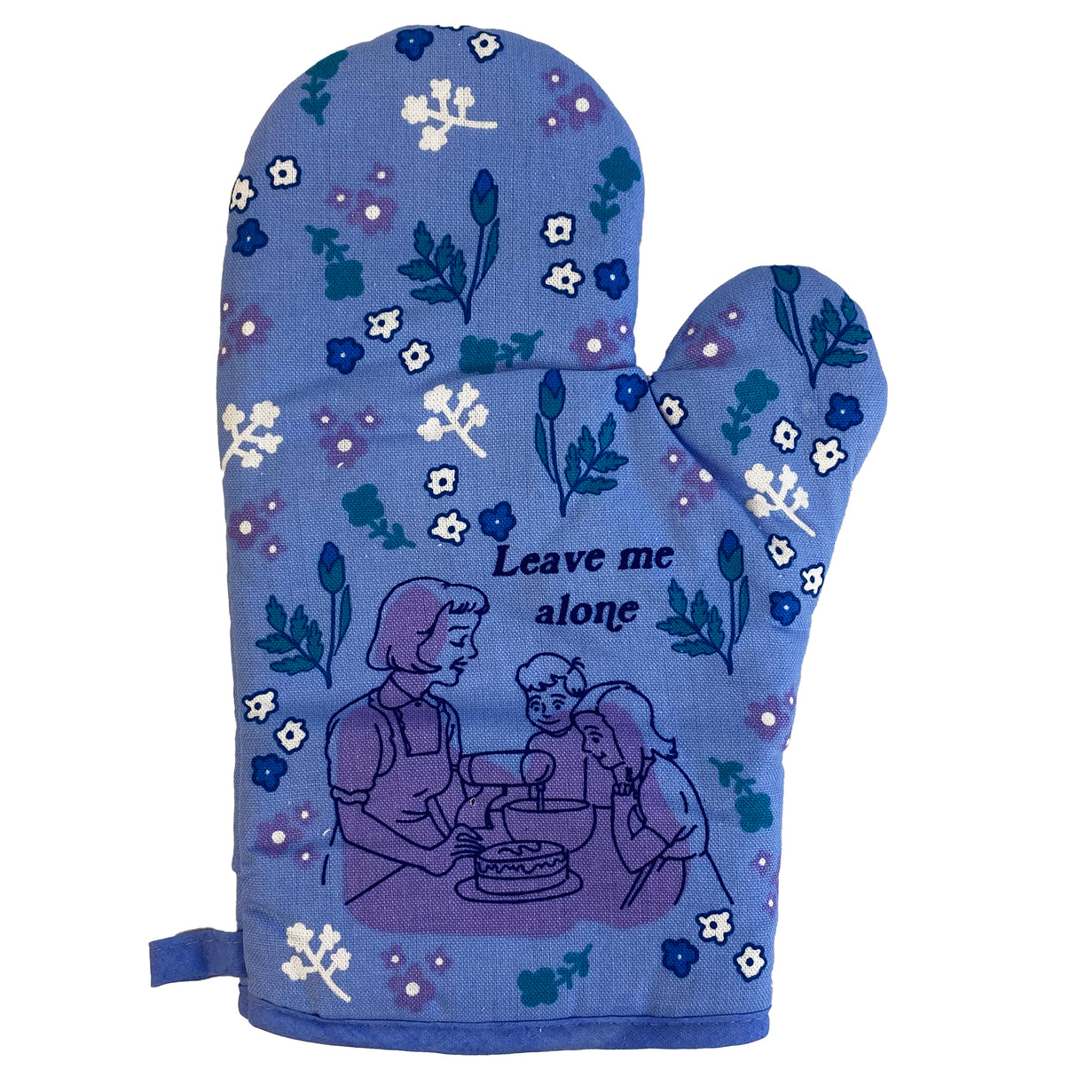 Leave Me Alone Oven Mitt Funny Family Baking Cookies Cake Graphic Novelty Kitchen Glove