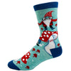 Women's Say Hello To My Little Friend Socks Funny Mushroom Gnome Novelty Fantasy Fairy Tale Footwear