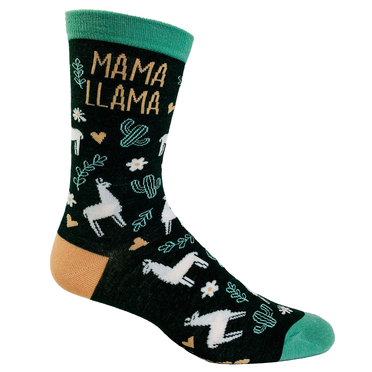 Women's Mama Llama Socks Funny Alpaca Mother's Day Cute Animal Novelty Footwear