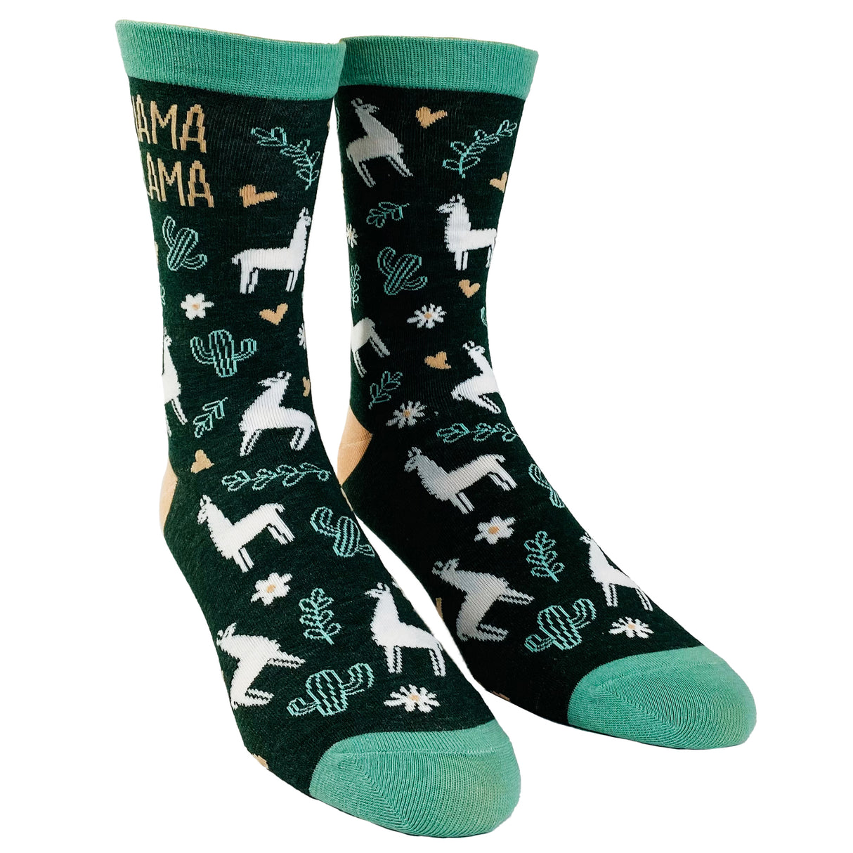 Women's Mama Llama Socks Funny Alpaca Mother's Day Cute Animal Novelty Footwear