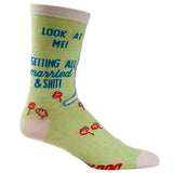 Women's Look At Me Getting All Married And Shit Socks Funny Wedding Day Bachelorette Party Footwear