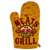 The Meats Are Calling And I Must Grill Oven Mitt Funny Backyard Bar-B-Que BBQ Kitchen Glove