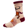 Women's Meowdy Purrtner Socks Funny Howdy Partner Cowboy Cat Novelty Footwear