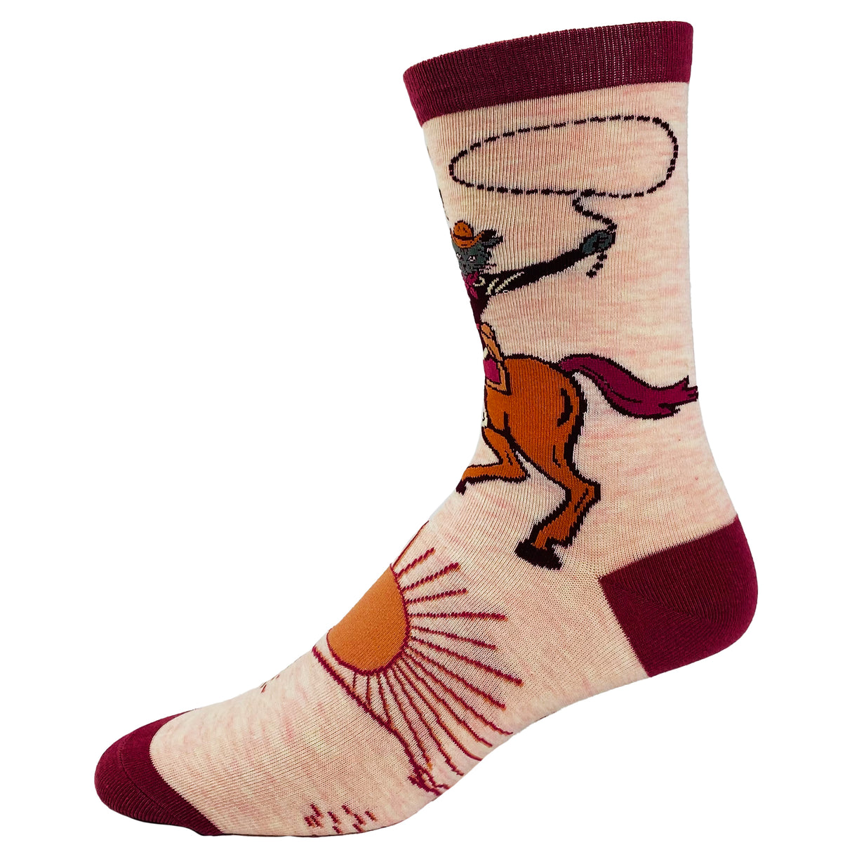 Youth Meowdy Purrtner Socks Funny Howdy Partner Cowboy Cat Novelty Footwear