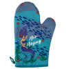 Mer-Mazing Oven Mitt Funny Mermaid Ocean Sea Mystical Kitchen Glove