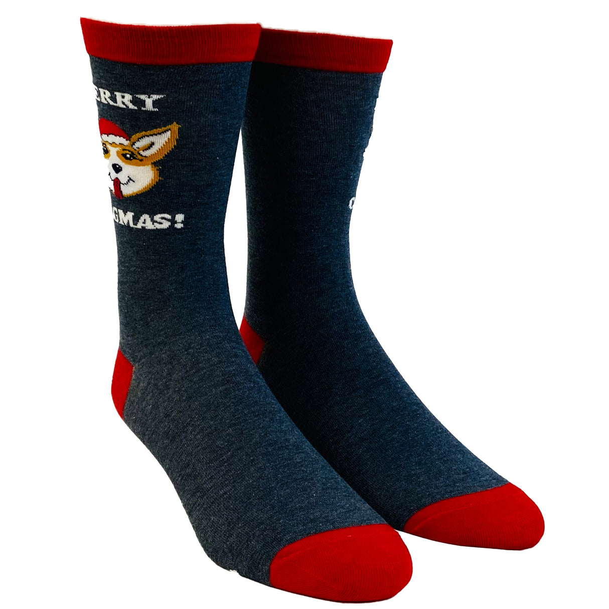 Women's Merry Corgmas Socks Funny Christmas Corgi Pet Dog Novelty Footwear