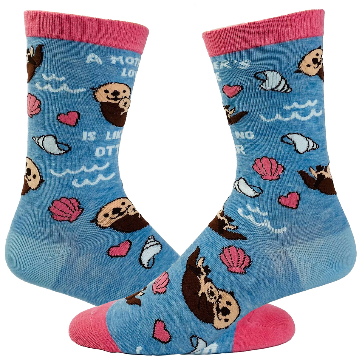 Women's A Mother's Love Is Like No Otter Socks Funny Ocean Beach Mother's Day Novelty Footwear