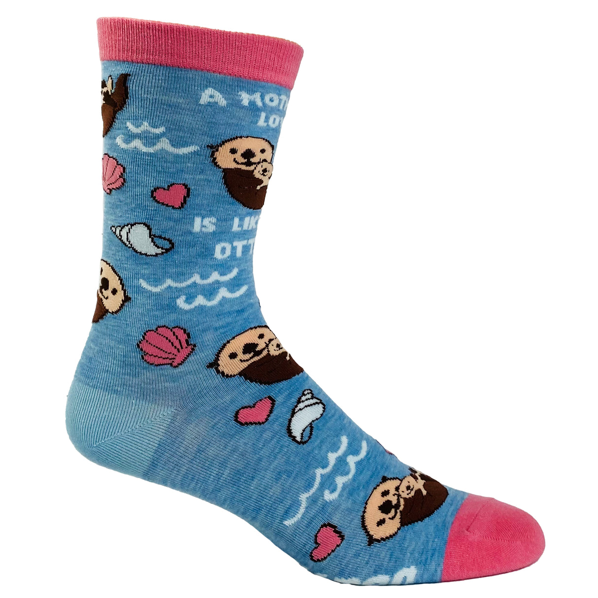 Women's A Mother's Love Is Like No Otter Socks Funny Ocean Beach Mother's Day Novelty Footwear